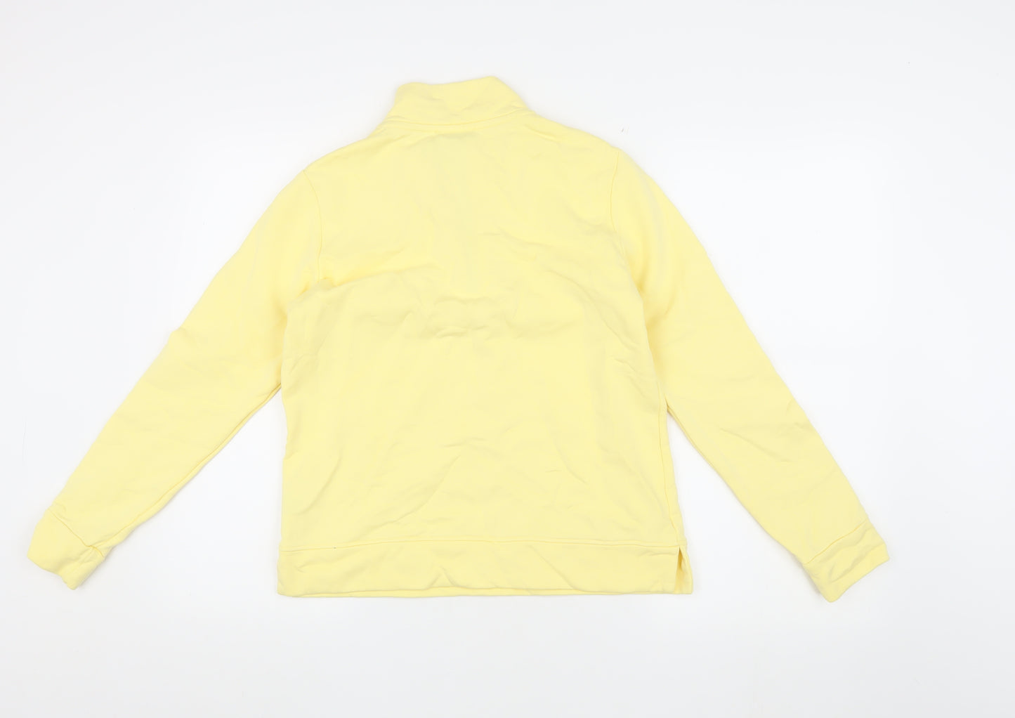 Kettlewell Women's Yellow Cotton Half-Zip Sweatshirt M