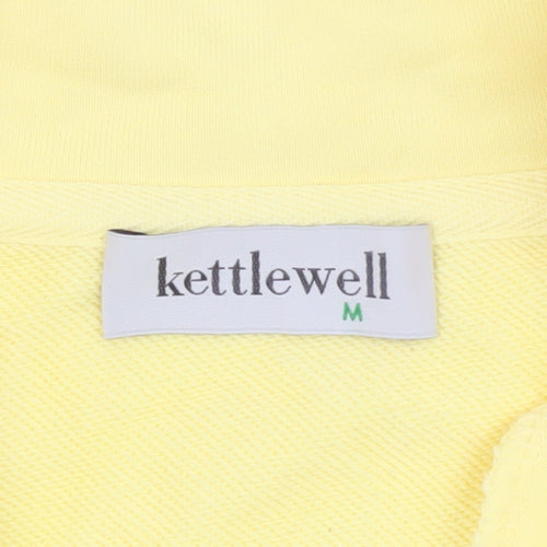 Kettlewell Women's Yellow Cotton Half-Zip Sweatshirt M