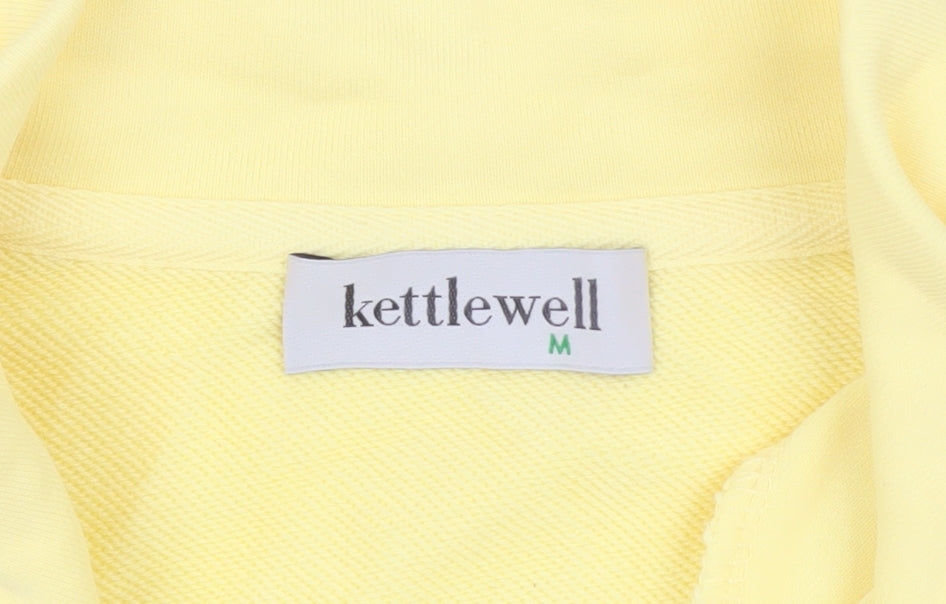 Kettlewell Women's Yellow Cotton Half-Zip Sweatshirt M