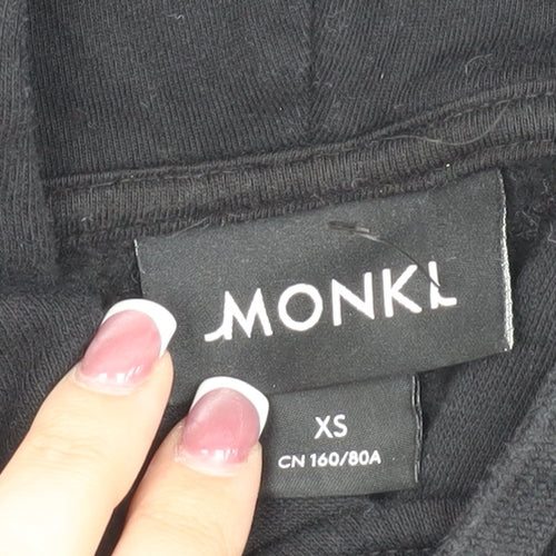 Monki Unisex Black XS Pullover Hoodie