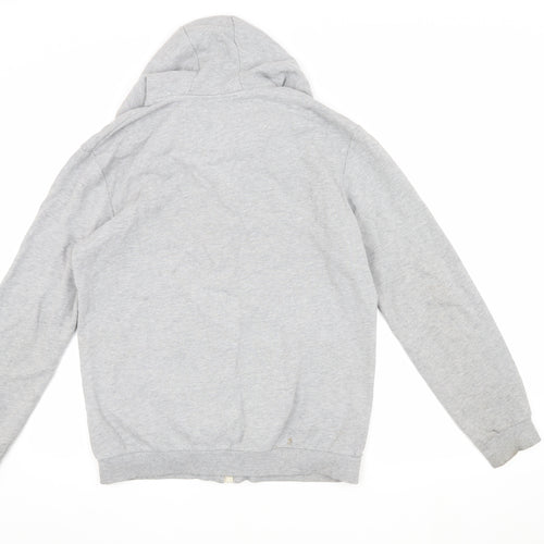 River Island Men's Grey M Basic Hooded Jacket