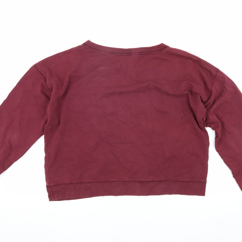 Jack Wills Women's Red Pullover Sweatshirt Size 12