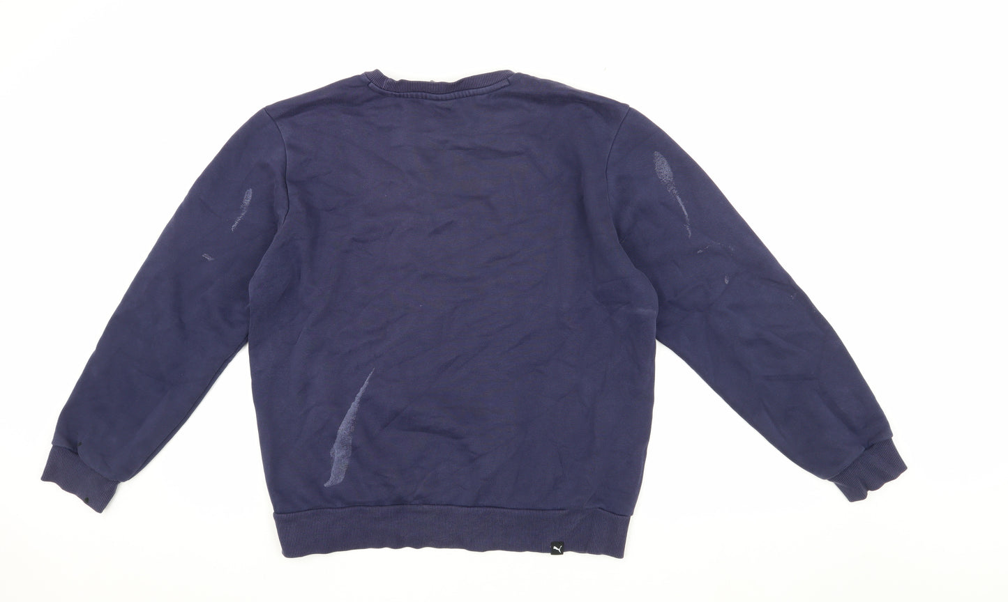 Puma Men's Blue M Logo Pullover Sweatshirt