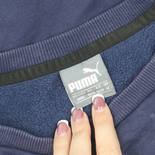 Puma Men's Blue M Logo Pullover Sweatshirt