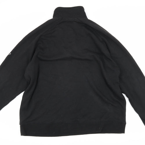 Reebok Men's Black 1/4 Zip Sweatshirt Size L
