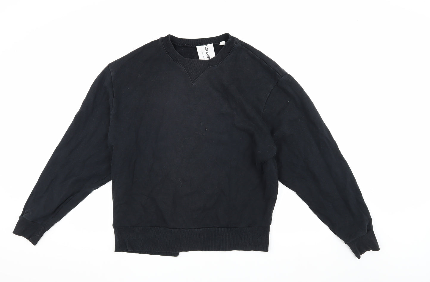 Collusion Men's Black Sweatshirt L Pullover