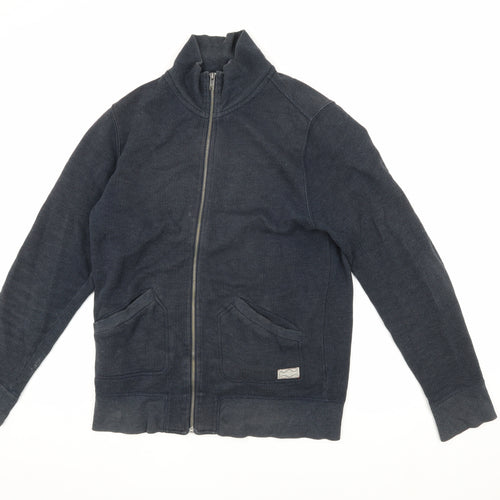 Linea Men's Blue Basic Jacket, Size S, Full Zip