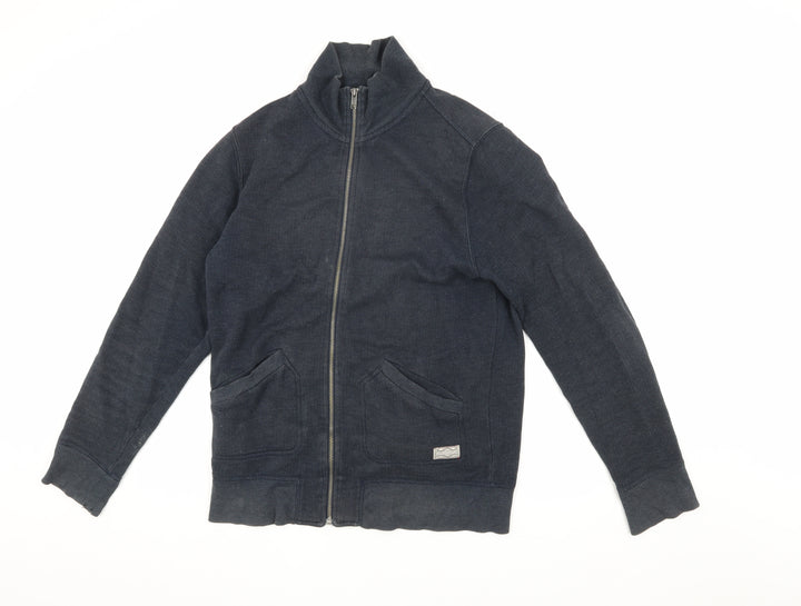 Linea Men's Blue Basic Jacket, Size S, Full Zip