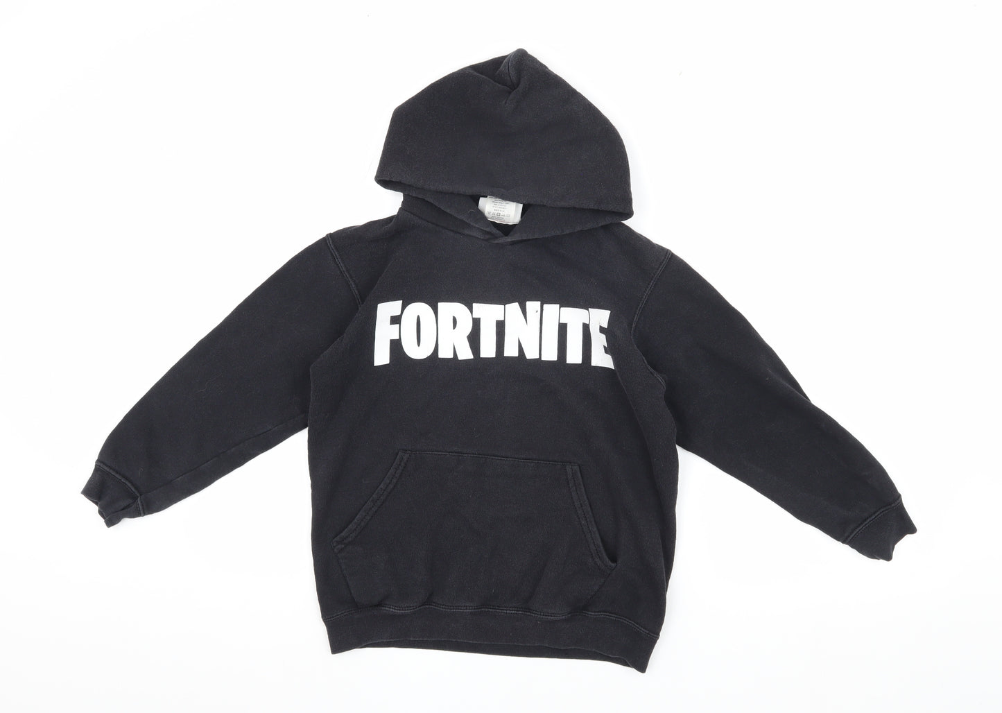Fortnite Boys Black Pullover Hoodie, Age 9-10, Graphic Print