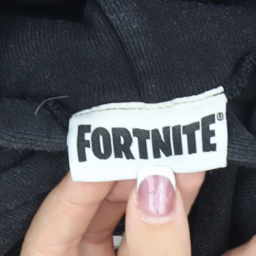 Fortnite Boys Black Pullover Hoodie, Age 9-10, Graphic Print