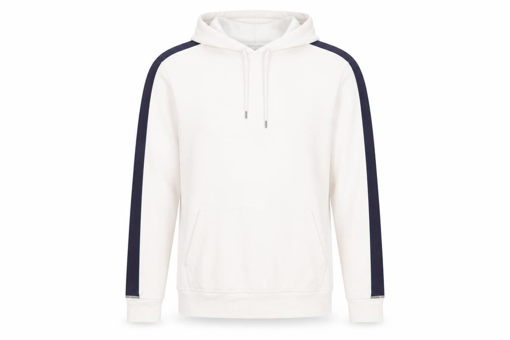 Front view of River Island Men's Ivory Hoodie, S, Pullover