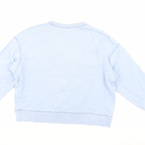 Uniqlo Women's Blue Pullover Sweatshirt XL Cotton Blend