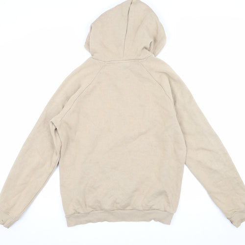 Adidas Men’s Beige Pullover Hoodie, Size S, Graphic Print