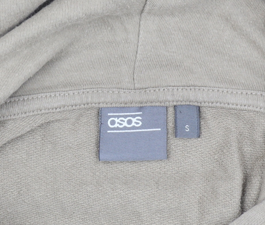 ASOS Men's Beige Pullover Hoodie Small