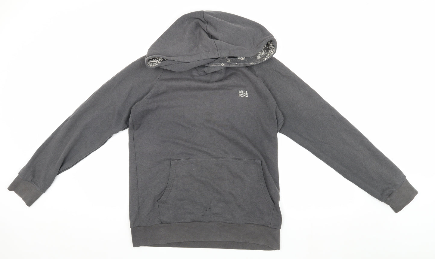 Billabong Women's Grey S Pullover Hoodie with Logo