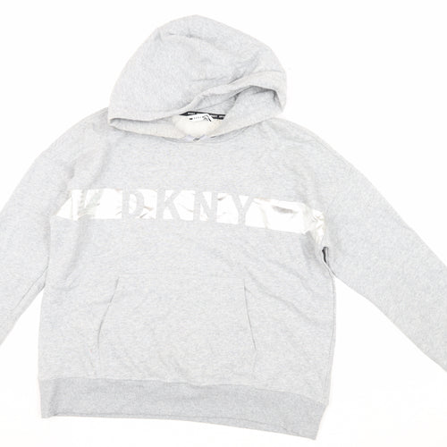 DKNY Sport Women's Grey Pullover Hoodie - Comfortable All-Season Wear