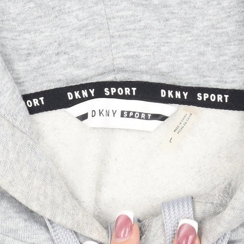 DKNY Sport Women's Grey Pullover Hoodie - Comfortable All-Season Wear