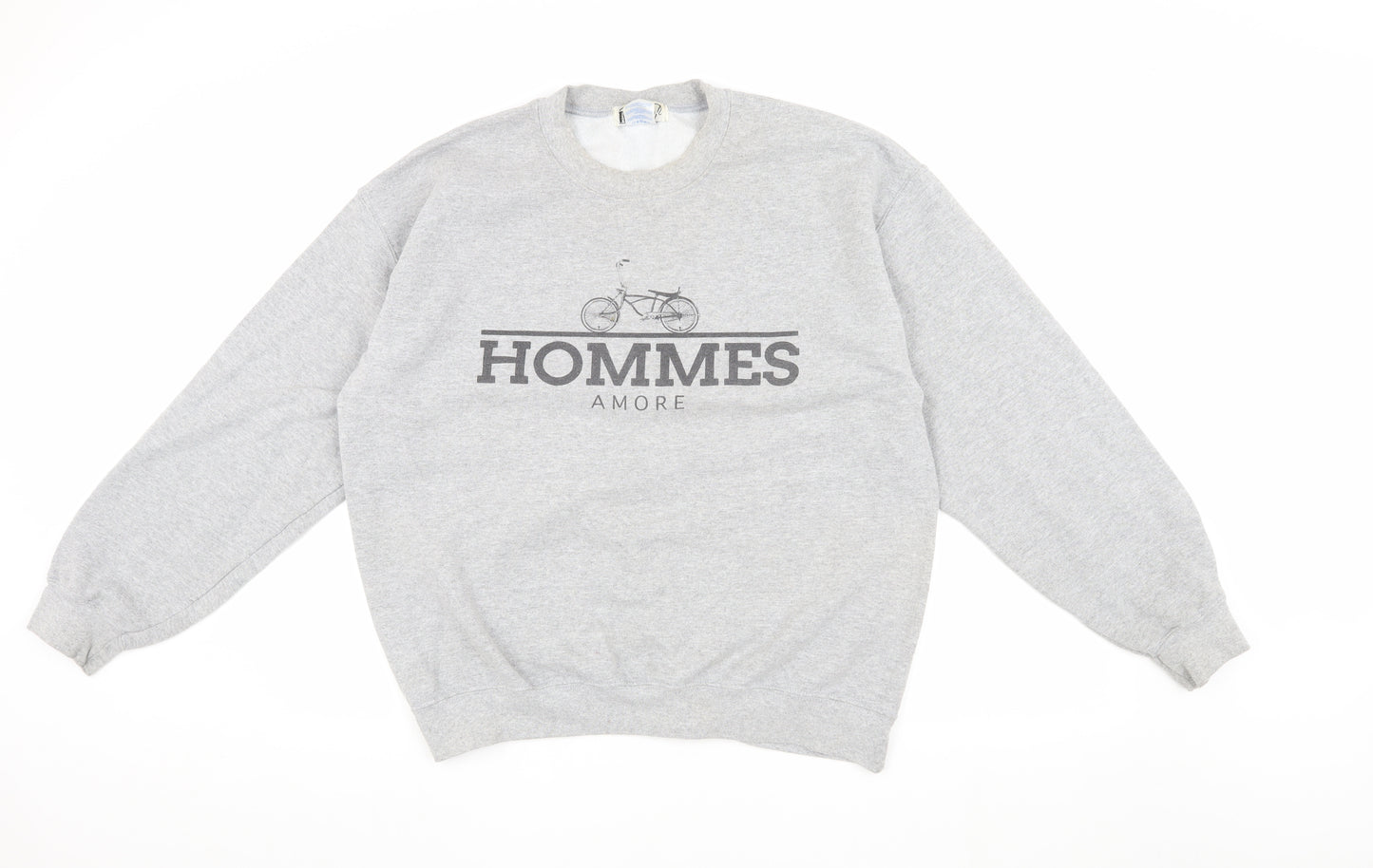 Hearts & Bows Unisex Grey Pullover Sweatshirt L