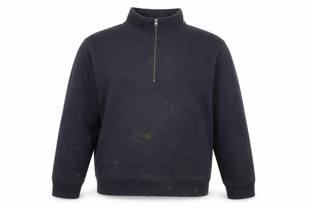 Front view of Gap Men's Black XL Pullover Fleece Sweatshirt