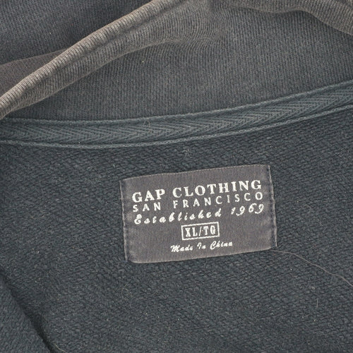 Gap Men's Black XL Pullover Fleece Sweatshirt