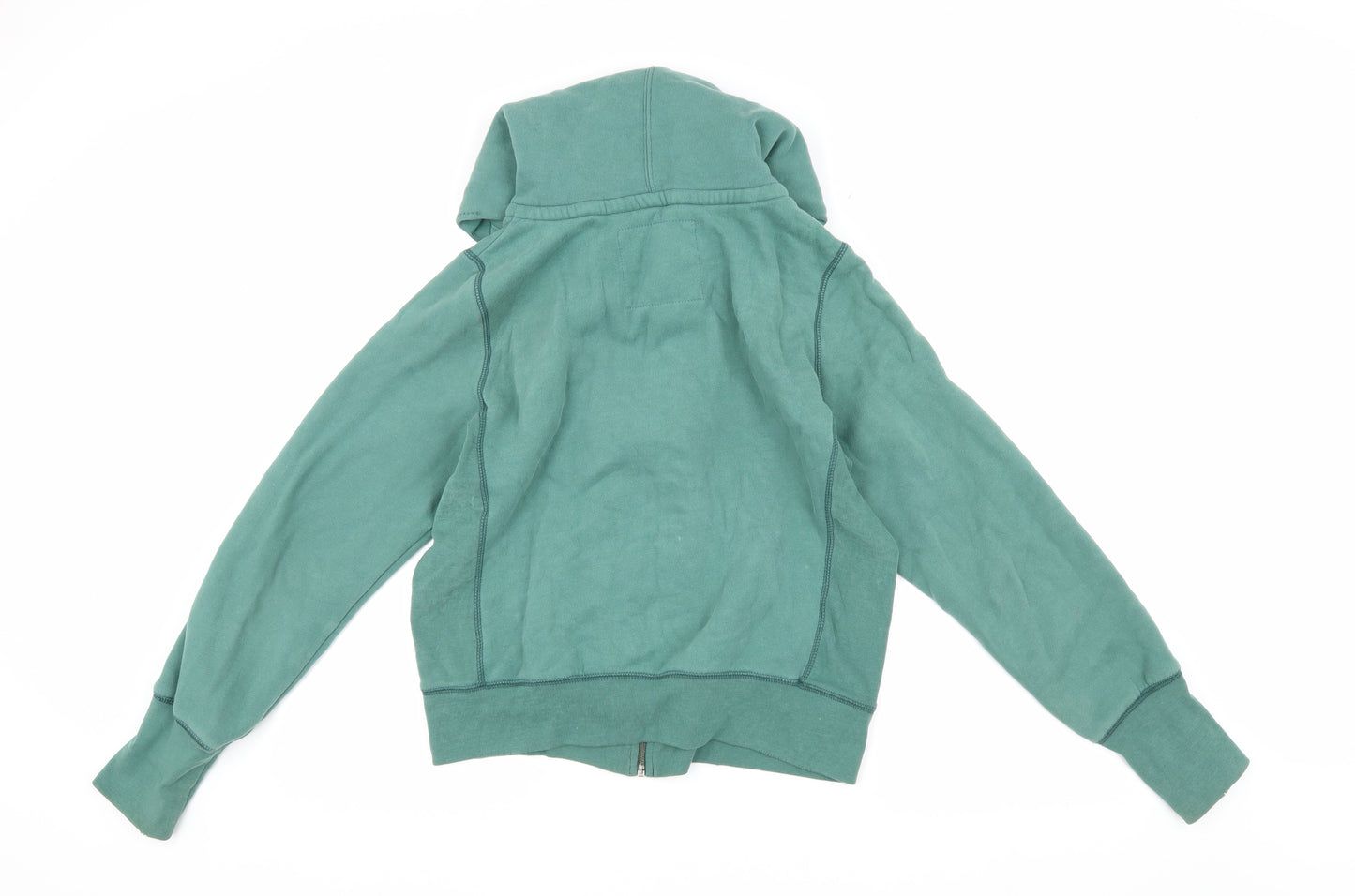 American Eagle Men's Green Hooded Jacket L