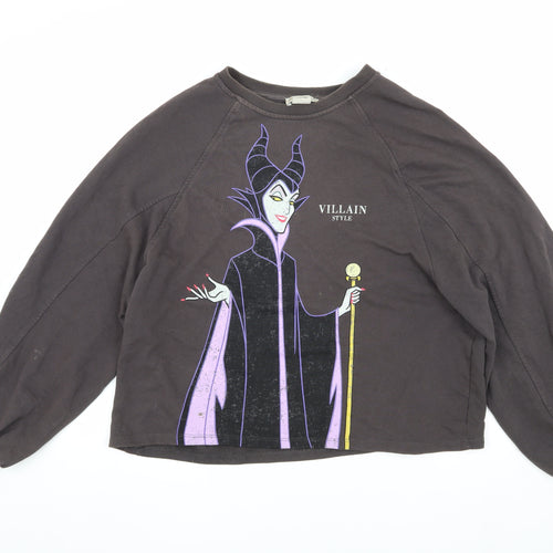 Stradivarius Women's Black Disney Villains Sweatshirt S
