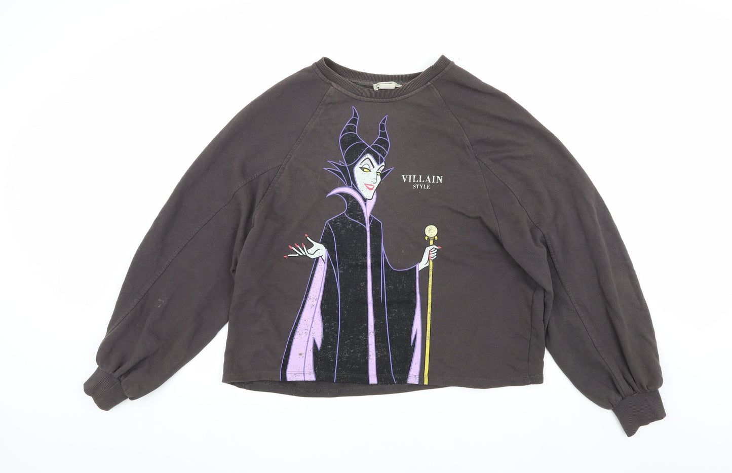 Stradivarius Women's Black Disney Villains Sweatshirt S