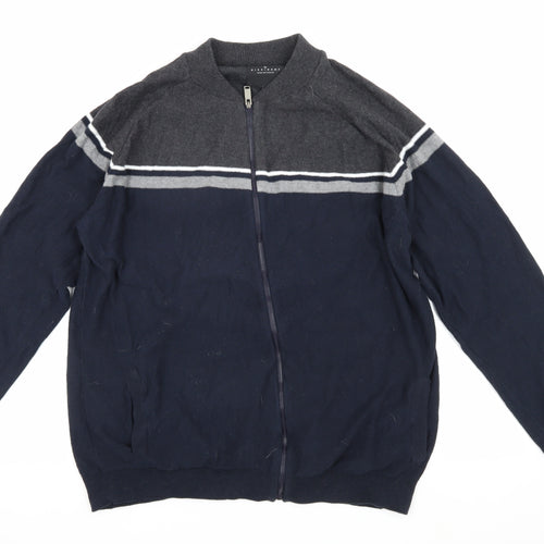 Dissident Men's 2XL Blue Bomber Jacket Casual Wear