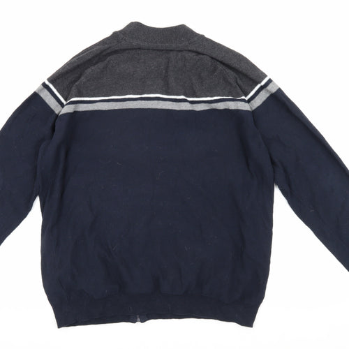 Dissident Men's 2XL Blue Bomber Jacket Casual Wear