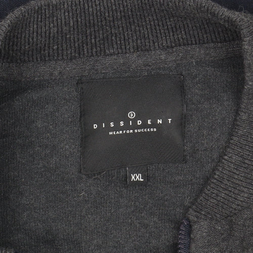 Dissident Men's 2XL Blue Bomber Jacket Casual Wear
