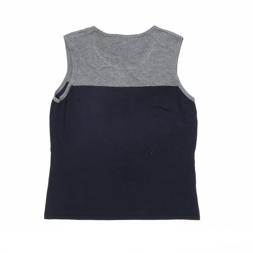 Austin Reed Grey & Blue Men's Sleeveless Vest L