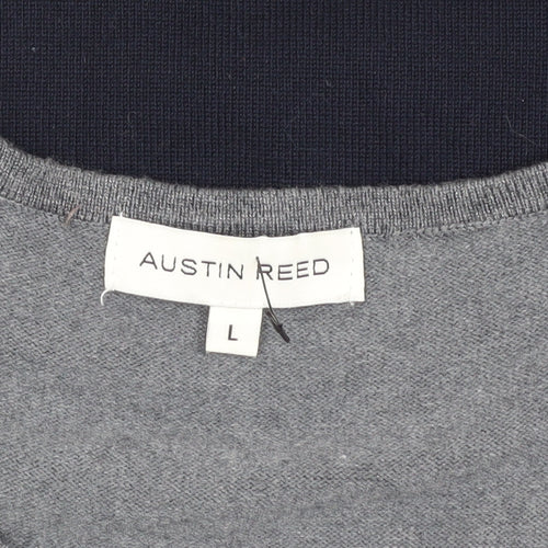 Austin Reed Grey & Blue Men's Sleeveless Vest L