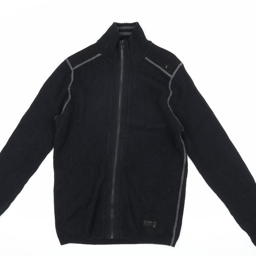Next Men's Black Knit Jacket, Medium, Casual Wear