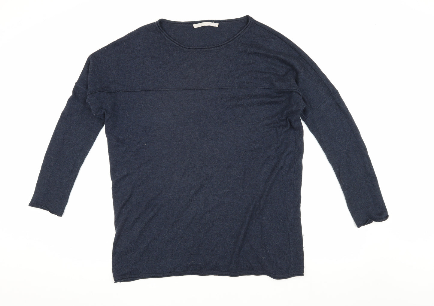 Yaya Women’s Blue Wool Blend Pullover Jumper Size S
