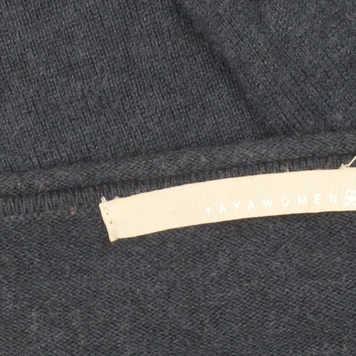 Yaya Women’s Blue Wool Blend Pullover Jumper Size S