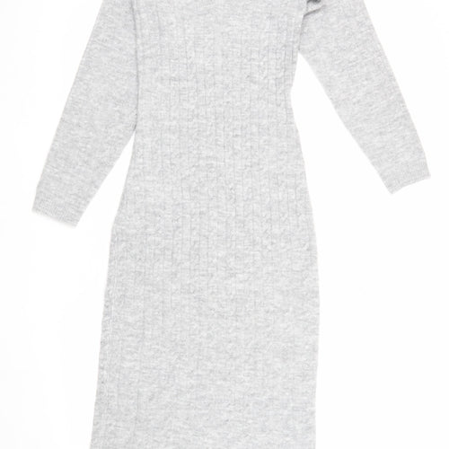 Miss Selfridge Women's Grey Sheath Midi Dress XS