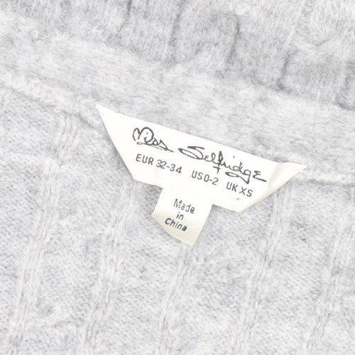 Miss Selfridge Women's Grey Sheath Midi Dress XS