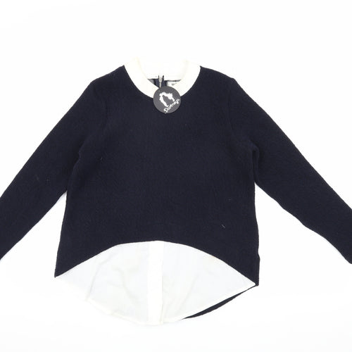 Darimeya Women's Blue Collared Jumper S