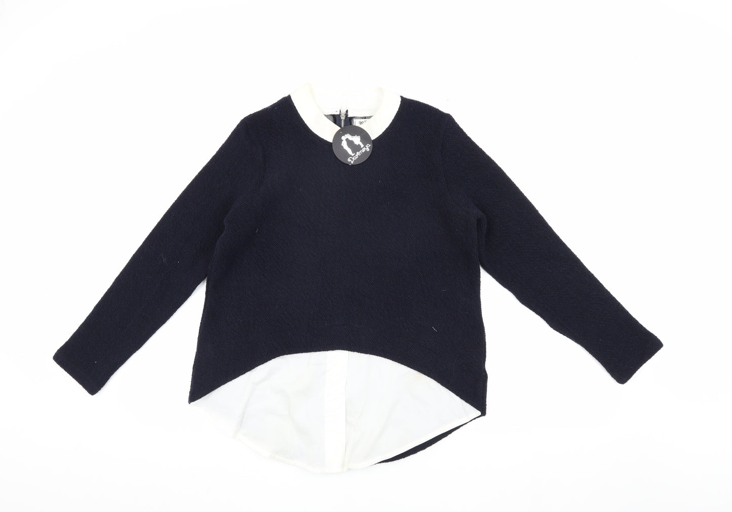 Darimeya Women's Blue Collared Jumper S