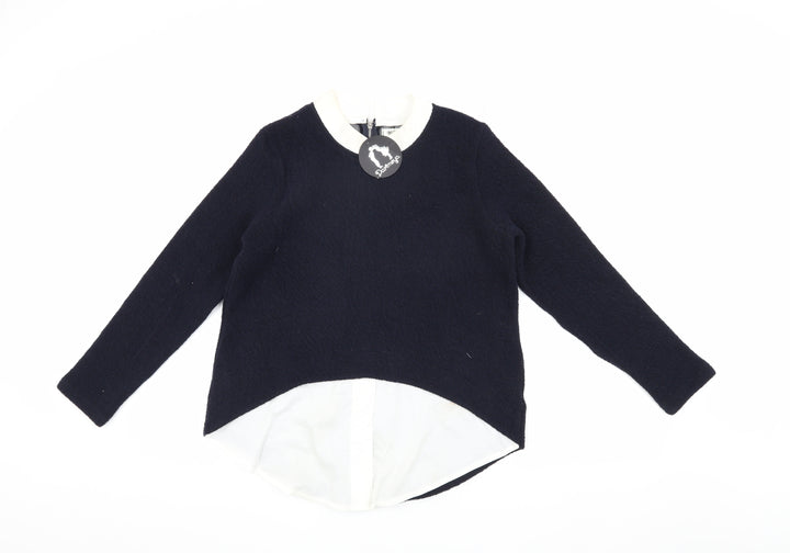 Darimeya Women's Blue Collared Jumper S