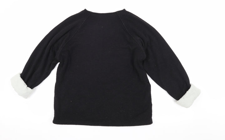 Zara Women's Black Pullover Jumper, Size S