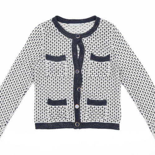Marks and Spencer Women's Cardigan, UK 12, Multicolour Knit