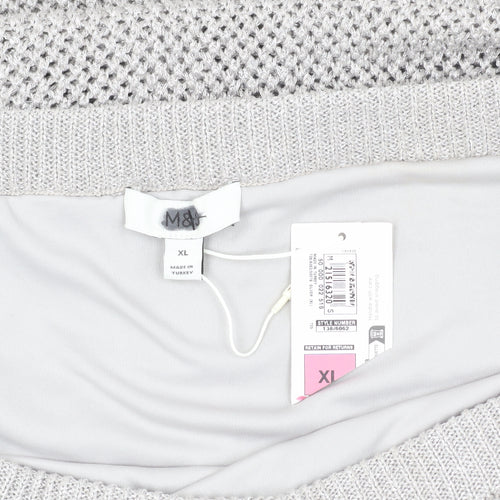 Marks and Spencer Women's Grey XL Knit Pencil Skirt