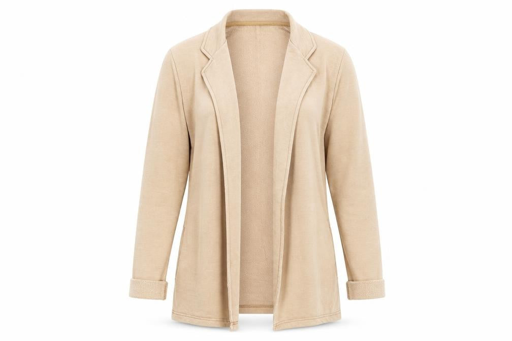 Front view of American Vintage Women’s Beige Blazer, size S