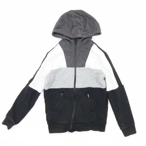 Marks & Spencer Boys' Colourblock Hooded Jacket 9-10 Years