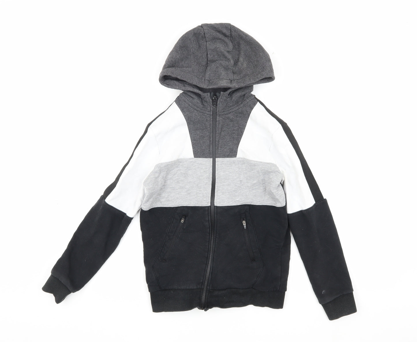 Marks & Spencer Boys' Colourblock Hooded Jacket 9-10 Years