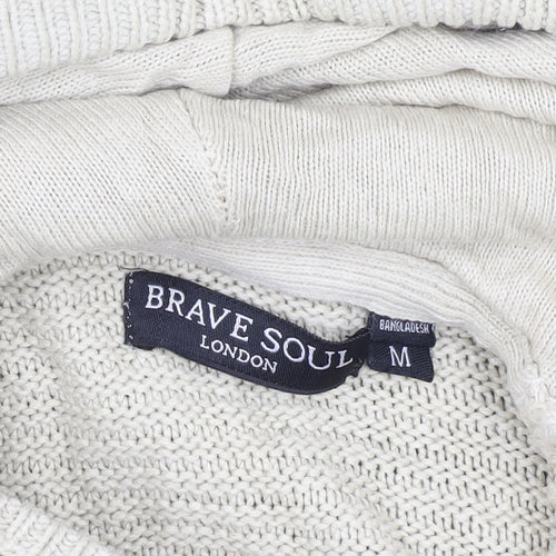 Brave Soul Men's Multicoloured Pullover Hoodie M
