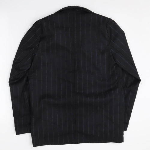 Daphnea Women's Black Pinstripe Blazer S - Classic Business Jacket