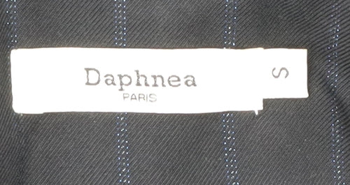 Daphnea Women's Black Pinstripe Blazer S - Classic Business Jacket