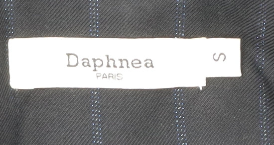 Daphnea Women's Black Pinstripe Blazer S - Classic Business Jacket
